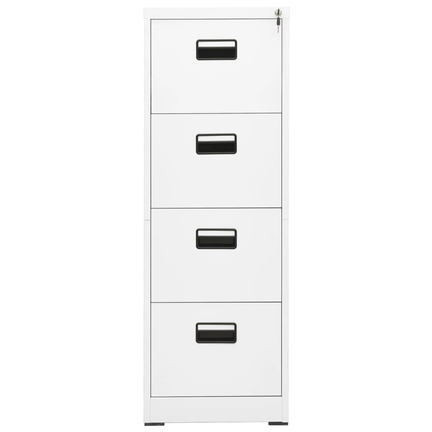 vidaXL Aktenschrank Weiß 46x62x133 cm Stahl vidaXL Aktenschrank Weiß 46x62x133 cm Stahl von VIDAXL