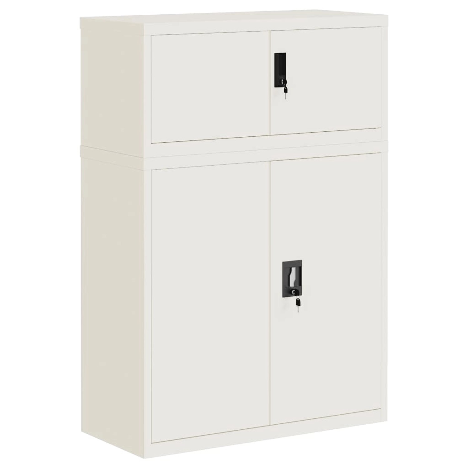 vidaXL Aktenschrank Weiß 90x40x130 cm Stahl vidaXL Aktenschrank Weiß 90x40x130 cm Stahl von VIDAXL