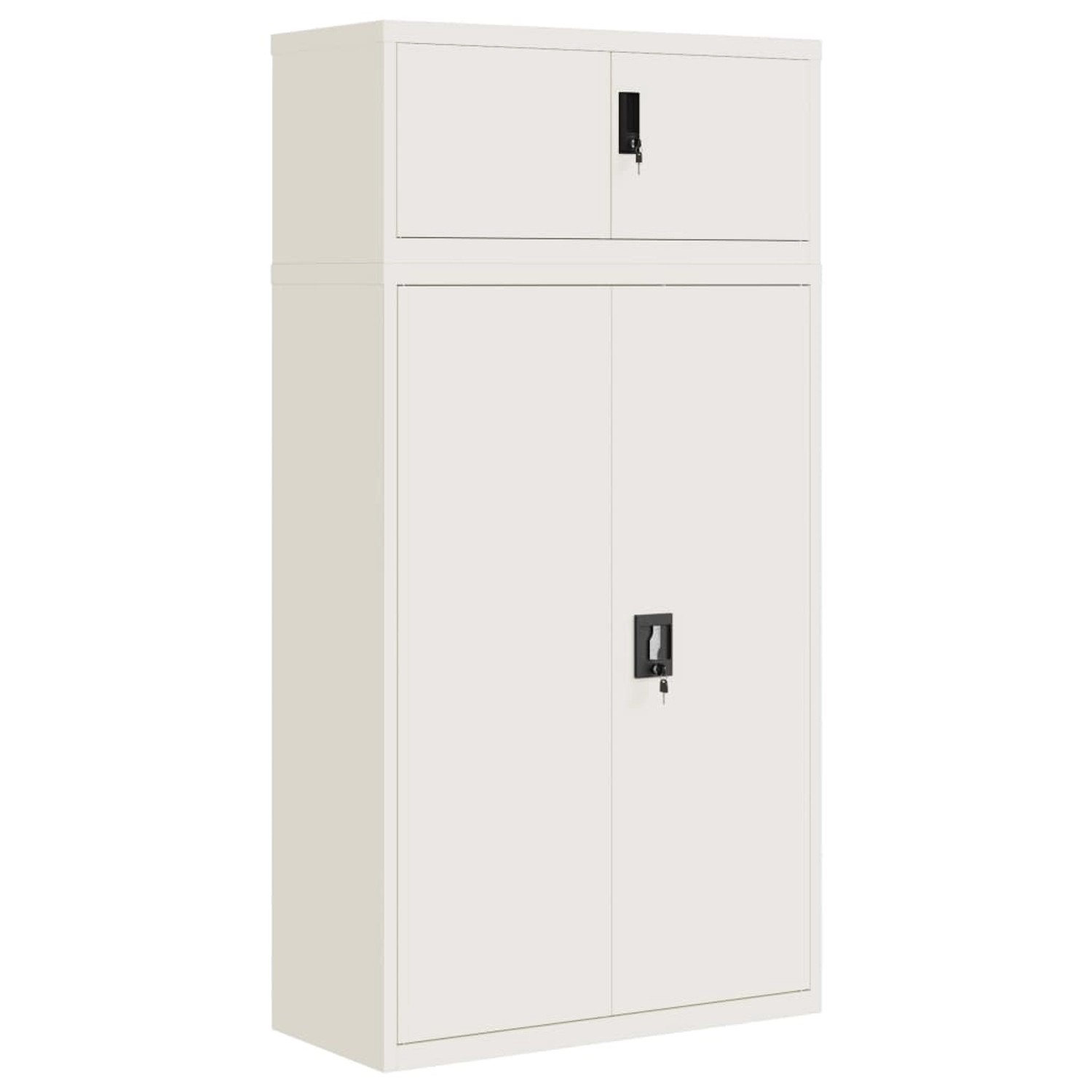vidaXL Aktenschrank Weiß 90x40x180 cm Stahl vidaXL Aktenschrank Weiß 90x40x180 cm Stahl von VIDAXL