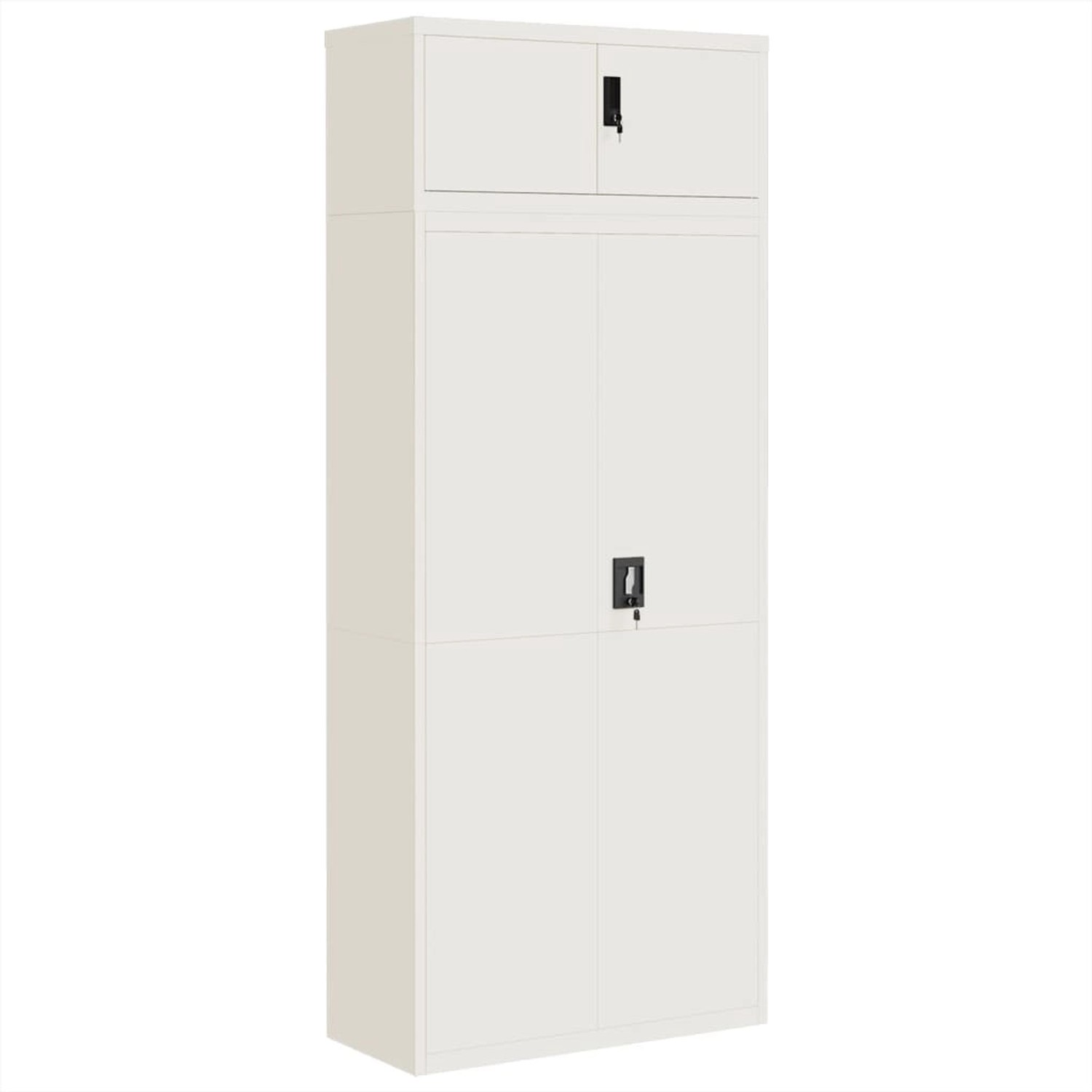 vidaXL Aktenschrank Weiß 90x40x220 cm Stahl vidaXL Aktenschrank Weiß 90x40x220 cm Stahl von VIDAXL