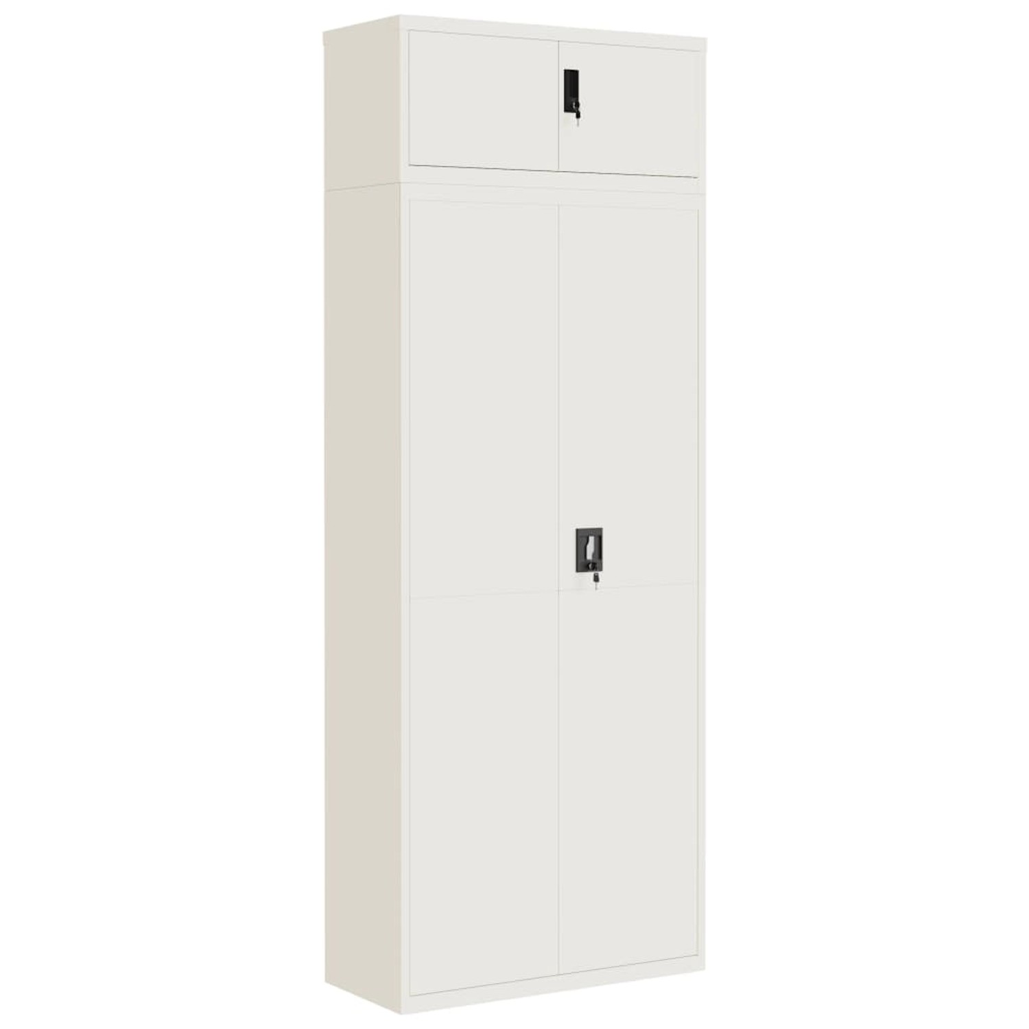 vidaXL Aktenschrank Weiß 90x40x240 cm Stahl vidaXL Aktenschrank Weiß 90x40x240 cm Stahl von VIDAXL