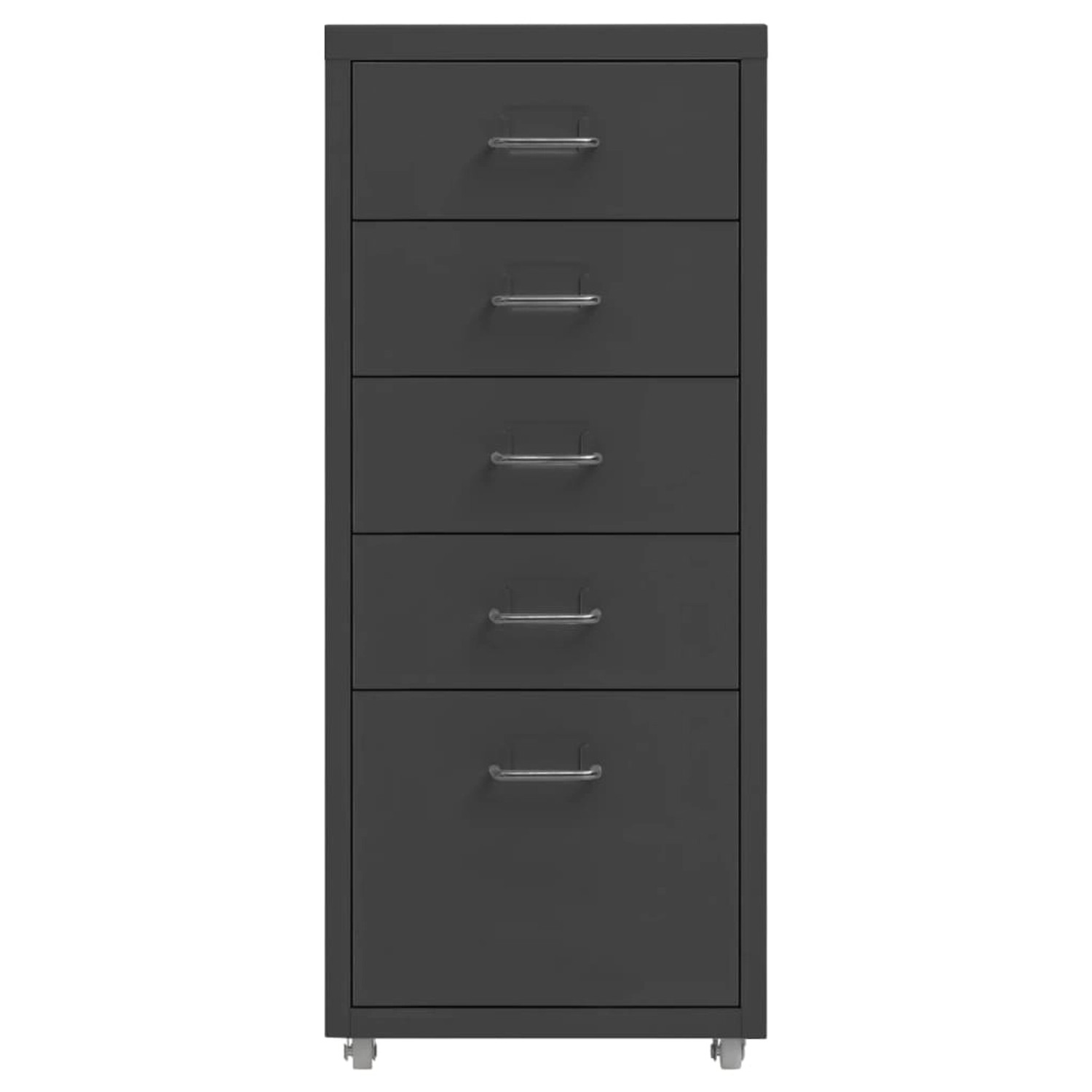vidaXL Aktenschrank mit Rollen Anthrazit 28x41x69 cm Metall Modell 1 vidaXL Aktenschrank mit Rollen Anthrazit 28x41x69 cm Metall Modell 1 von VIDAXL