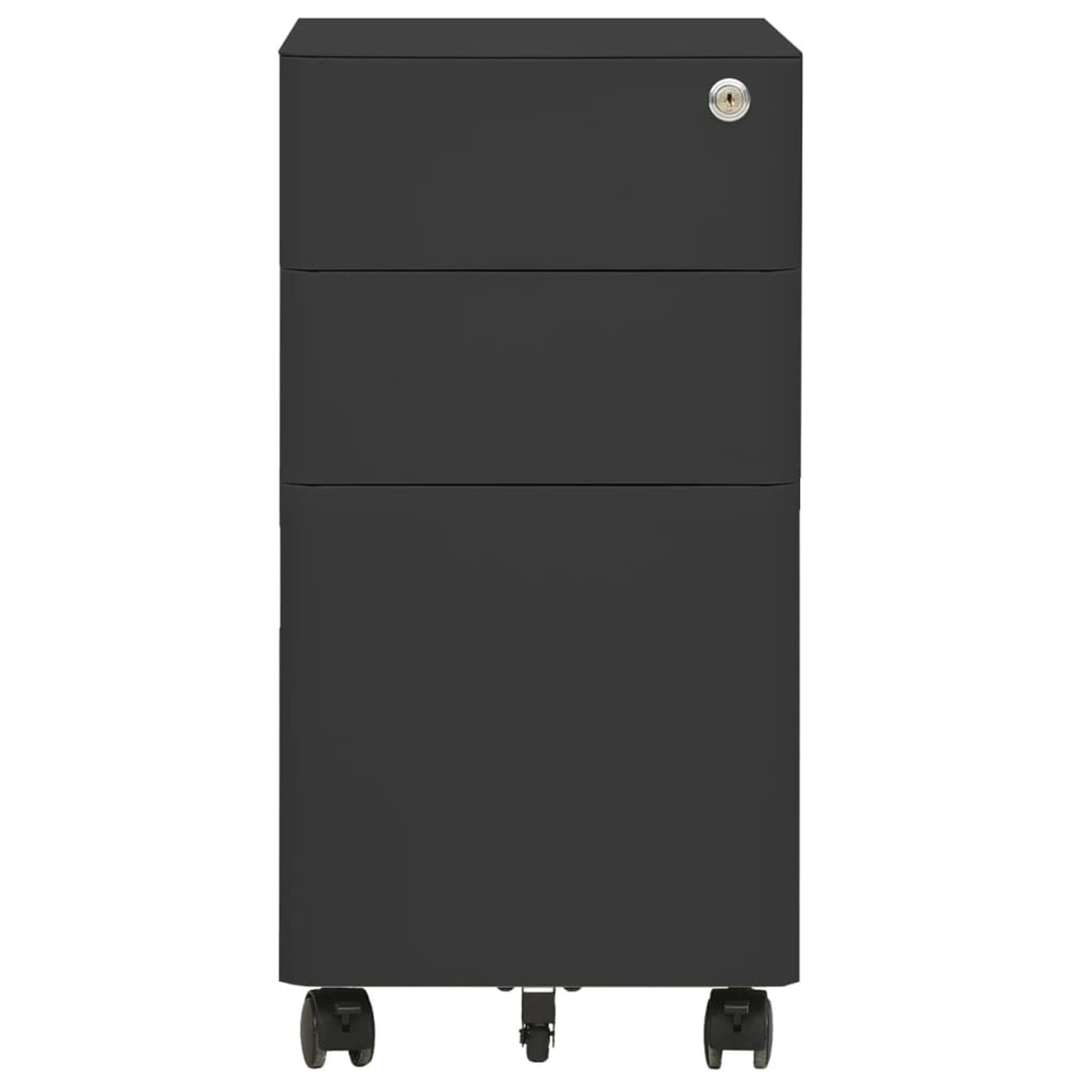 vidaXL Aktenschrank mit Rollen Anthrazit 30x45x59 cm Stahl vidaXL Aktenschrank mit Rollen Anthrazit 30x45x59 cm Stahl von VIDAXL