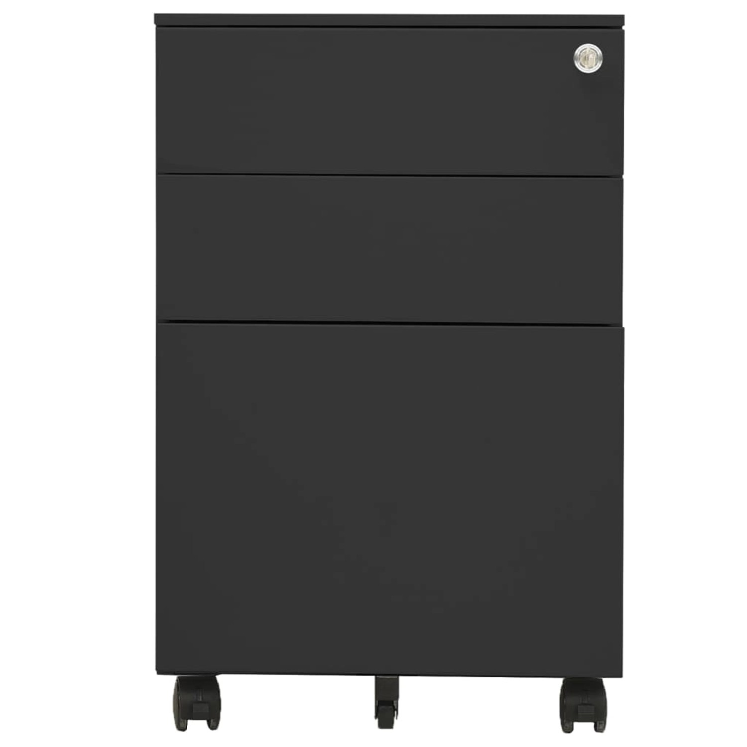 vidaXL Aktenschrank mit Rollen Anthrazit 39x45x60 cm Stahl vidaXL Aktenschrank mit Rollen Anthrazit 39x45x60 cm Stahl von VIDAXL
