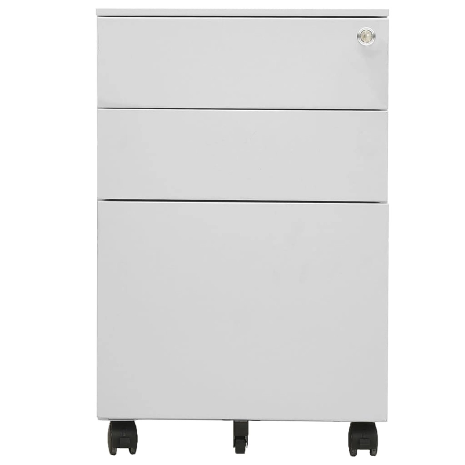 vidaXL Aktenschrank mit Rollen Hellgrau 39x45x60 cm Stahl vidaXL Aktenschrank mit Rollen Hellgrau 39x45x60 cm Stahl von VIDAXL