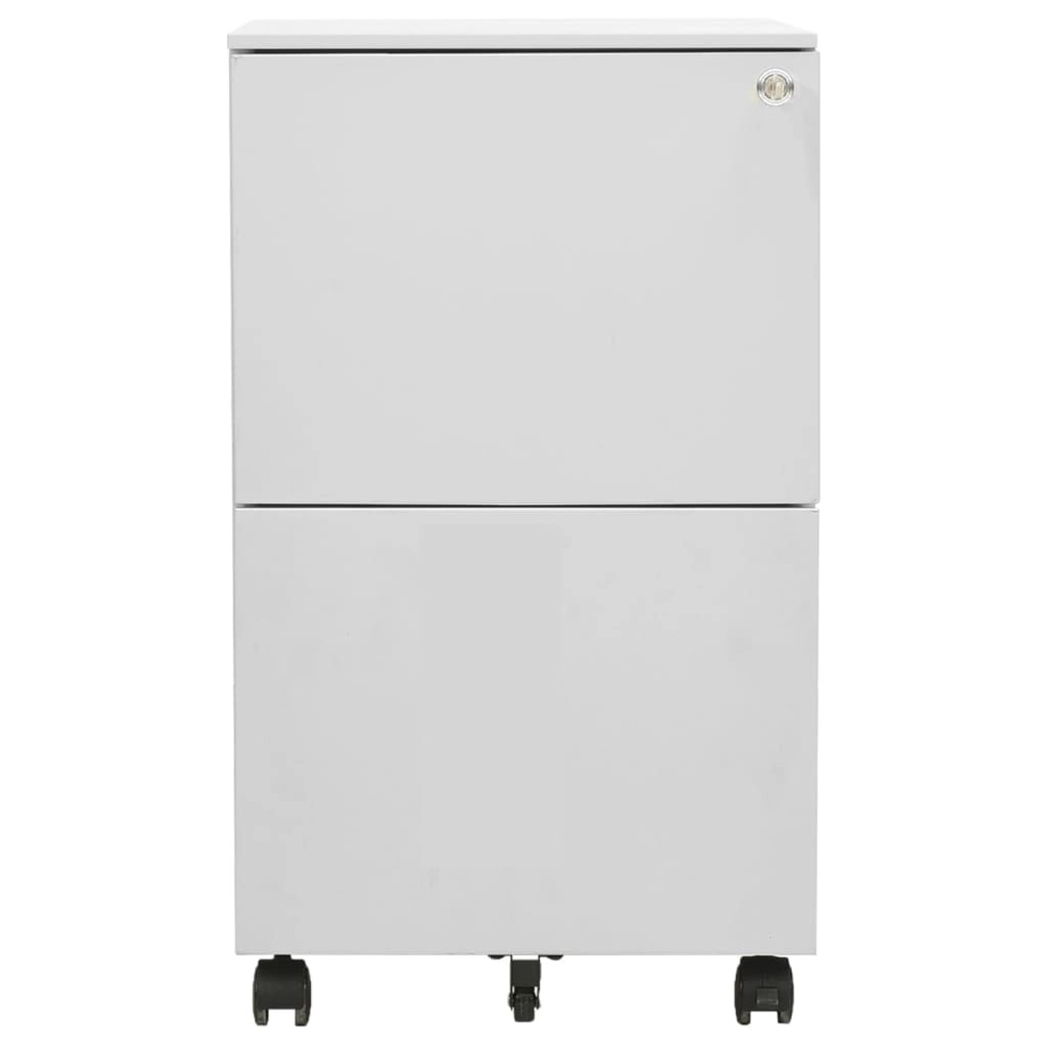vidaXL Aktenschrank mit Rollen Hellgrau 39x45x67 cm Stahl vidaXL Aktenschrank mit Rollen Hellgrau 39x45x67 cm Stahl von VIDAXL
