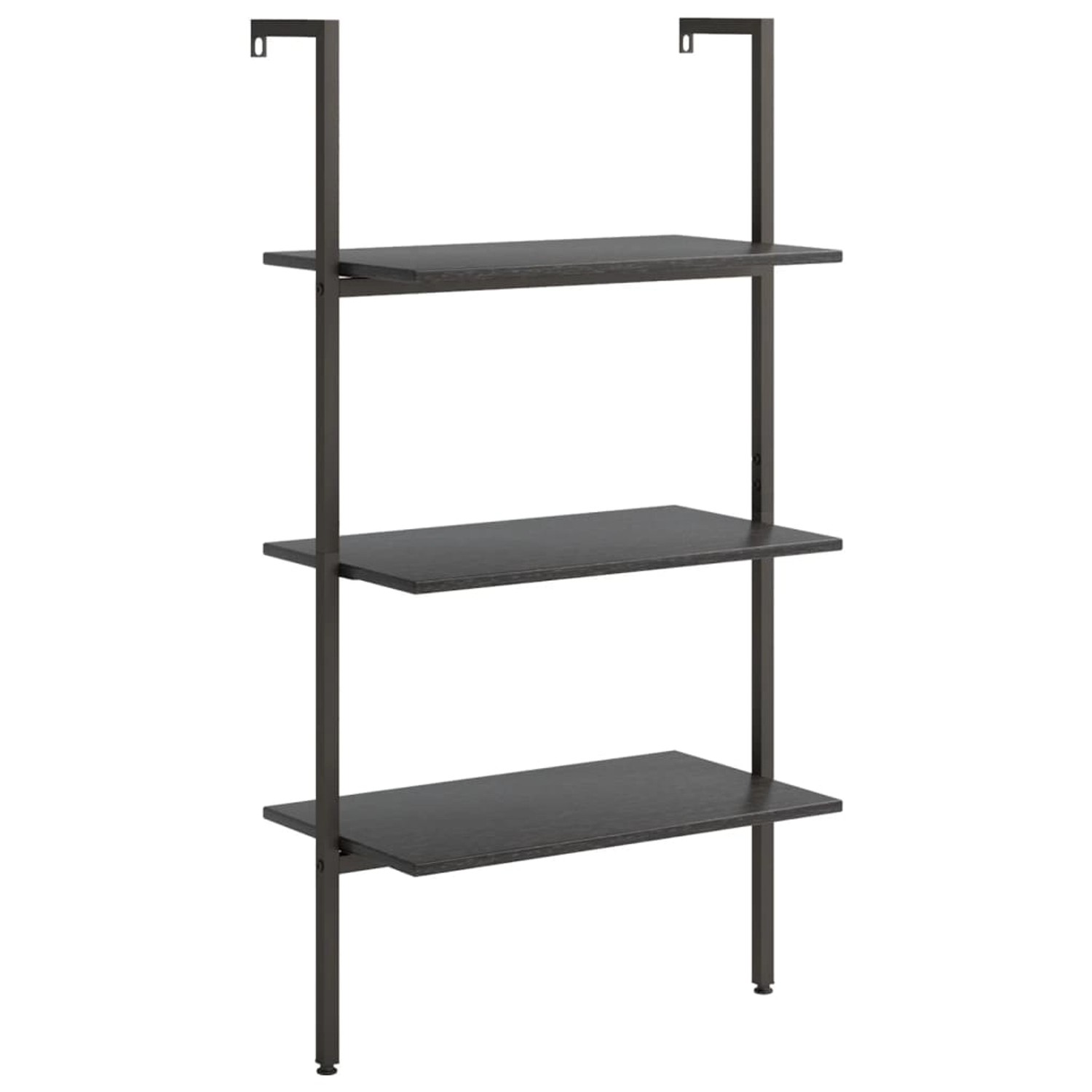 VidaXL Anlehnregal mit 3 Ablagen Schwarz 64x35x120,5 cm VidaXL Anlehnregal mit 3 Ablagen Schwarz 64x35x120,5 cm von VIDAXL