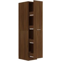 Bonnevie - Apothekerschrank Braun Eichen-Optik 30x42,5x150cm Holzwerkstoff vidaXL949496 von BONNEVIE