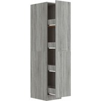 Apothekerschrank Grau Sonoma 30x42,5x150 cm Holzwerkstoff vidaXL948033 von BONNEVIE