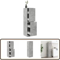 vidaXL Apothekerschrank Betongrau 40x41x144,5 cm Holzwerkstoff vidaXL Apothekerschrank Betongrau 40x41x144,5 cm Holzwerkstoff von VIDAXL