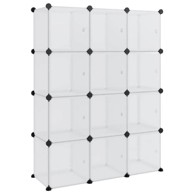 vidaXL Aufbewahrungswürfel-Organizer mit 12 Würfeln und Türen Transparent PP 340555 vidaXL Aufbewahrungswürfel-Organizer mit 12 Würfeln und Türen Transparent PP 340555 von VIDAXL