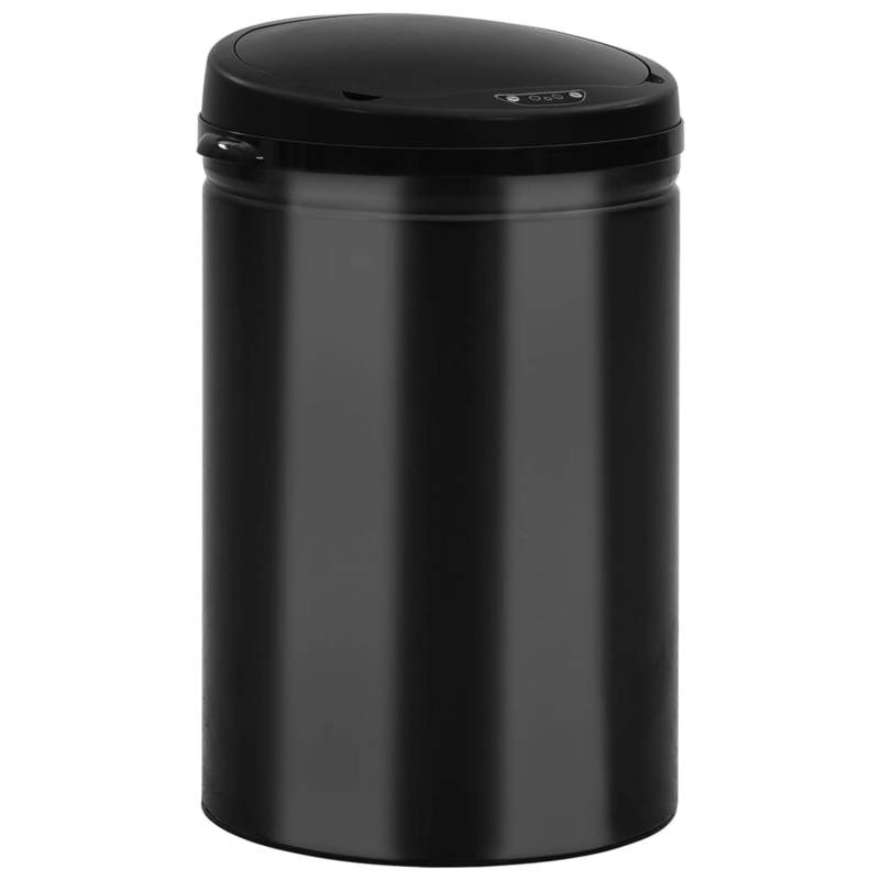 vidaXL Automatischer Sensor-Mülleimer 30 L Kohlenstoffstahl Schwarz 649744 von VIDAXL