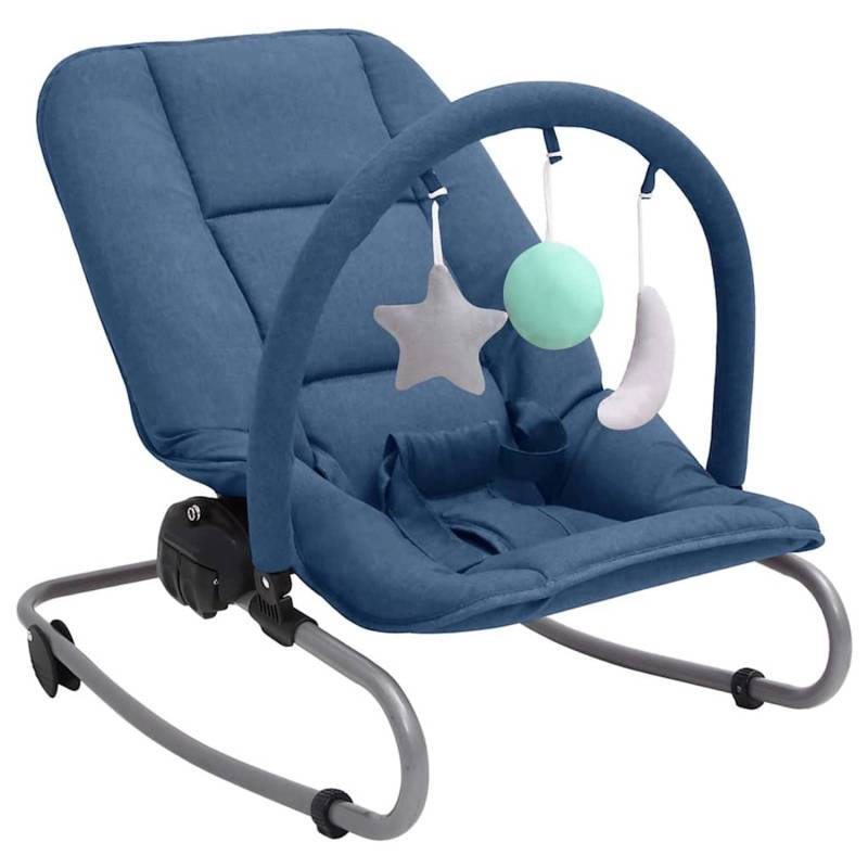 vidaXL Babywippe Marineblau Stahl 748397 von VIDAXL