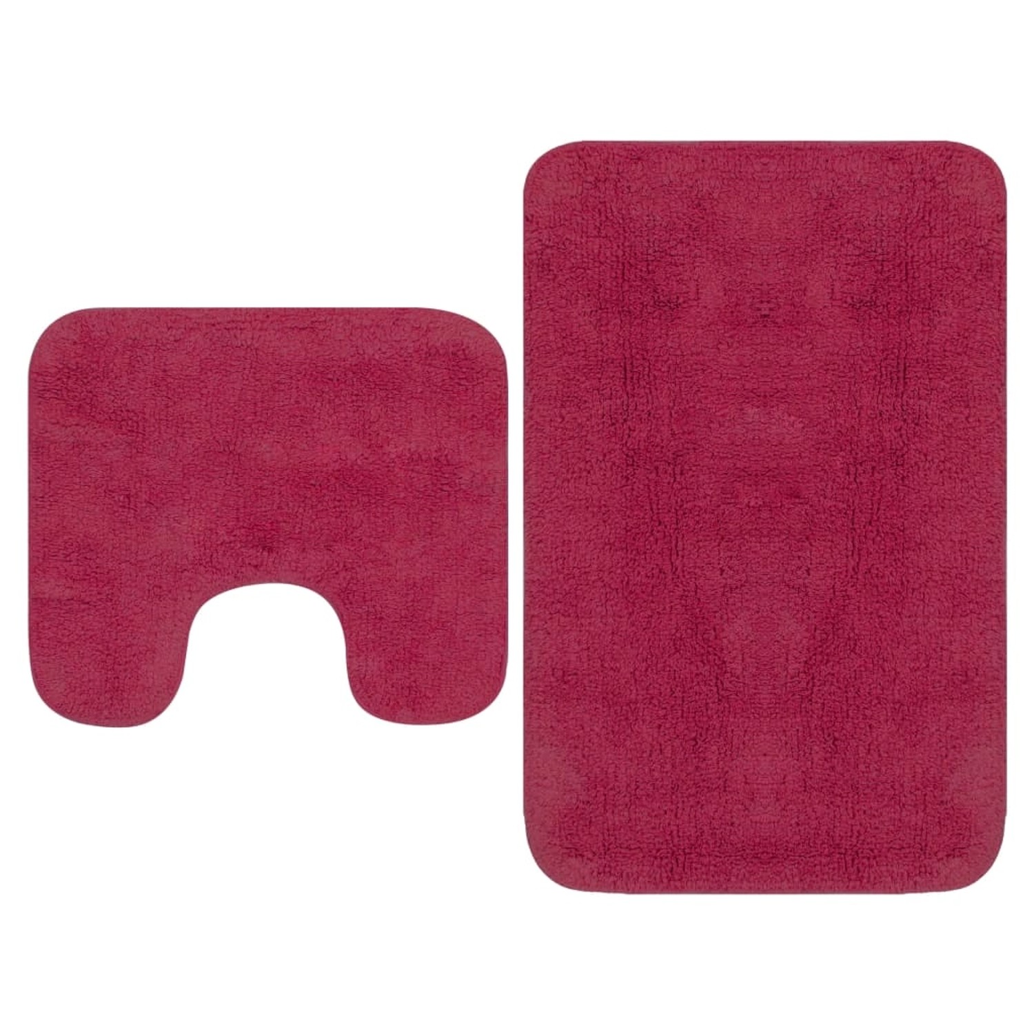 vidaXL Badematten-Set 2-Tlg Stoff Fuchsia vidaXL Badematten-Set 2-Tlg Stoff Fuchsia von VIDAXL
