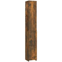 Badschrank,Badezimmerschrank Räuchereiche 25x26,5x170 cm Holzwerkstoff vidaXL von BONNEVIE