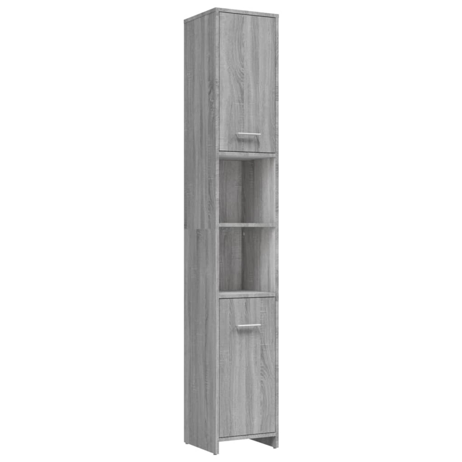 vidaXL Badezimmerschrank Grau Sonoma 30x30x183,5 cm Holzwerkstoff vidaXL Badezimmerschrank Grau Sonoma 30x30x183,5 cm Holzwerkstoff von VIDAXL