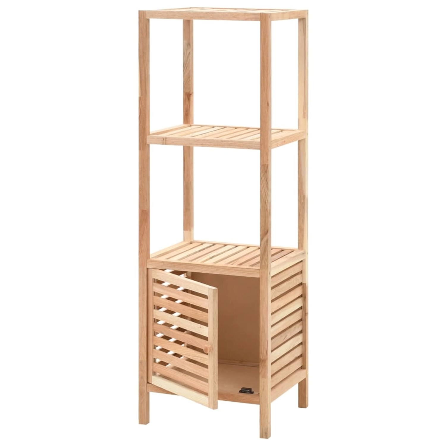 vidaXL Badezimmerschrank Nussbaumholz Massiv 39,5 x 35,5 x 123 cm vidaXL Badezimmerschrank Nussbaumholz Massiv 39,5 x 35,5 x 123 cm von VIDAXL