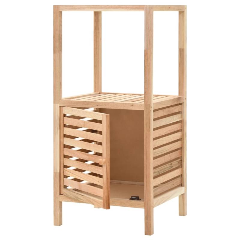 vidaXL Badezimmerschrank Nussbaumholz Massiv 39,5 x 35,5 x 86 cm von VIDAXL