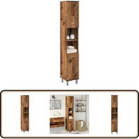 vidaXL Badschrank Altholz-Optik 30x30x179 cm Holzwerkstoff von VIDAXL