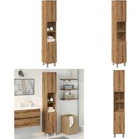 vidaXL Badschrank Artisan-Eiche 30x30x179 cm Holzwerkstoff vidaXL Badschrank Artisan-Eiche 30x30x179 cm Holzwerkstoff von VIDAXL