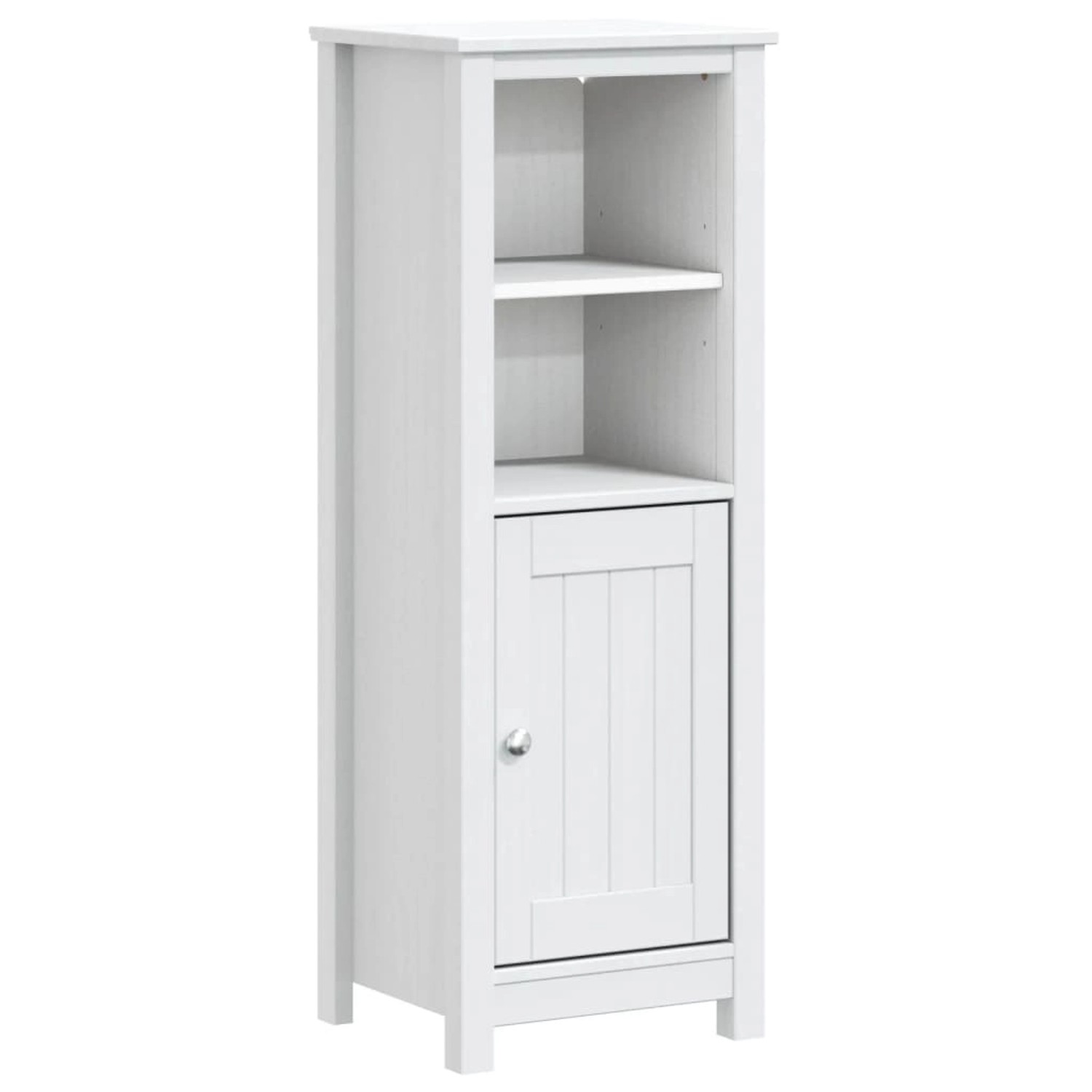 vidaXL Badschrank BERG Weiß 40x34x110 cm Massivholz Kiefer vidaXL Badschrank BERG Weiß 40x34x110 cm Massivholz Kiefer von VIDAXL