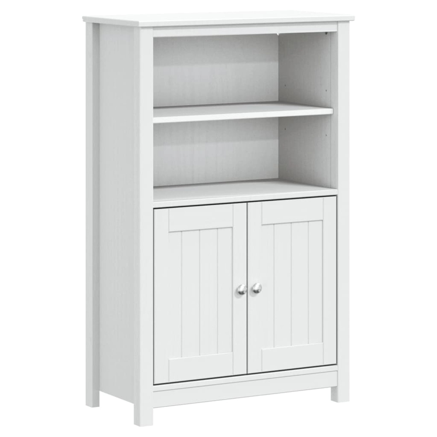 vidaXL Badschrank BERG Weiß 69,5x34x110 cm Massivholz Kiefer vidaXL Badschrank BERG Weiß 69,5x34x110 cm Massivholz Kiefer von VIDAXL