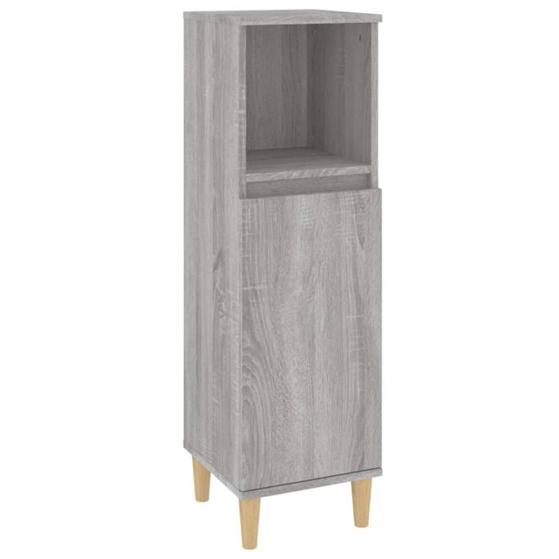vidaXL Badschrank Grau Sonoma 30x30x100 cm Holzwerkstoff Modell 1 von VIDAXL