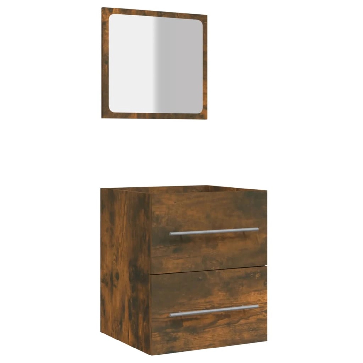 vidaXL Badschrank mit Spiegel Räuchereiche 41x38,5x48 cm vidaXL Badschrank mit Spiegel Räuchereiche 41x38,5x48 cm von VIDAXL