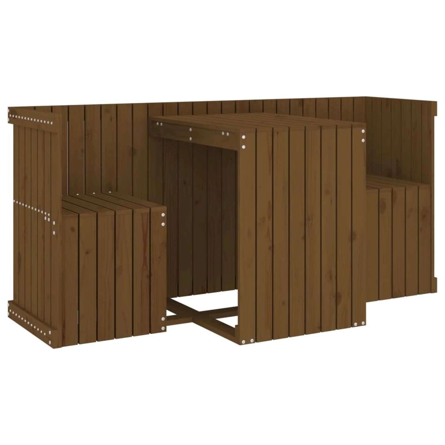 vidaXL Balkonmöbel-Set 2-Sitzer Honigbraun Massivholz Kiefer vidaXL Balkonmöbel-Set 2-Sitzer Honigbraun Massivholz Kiefer von VIDAXL