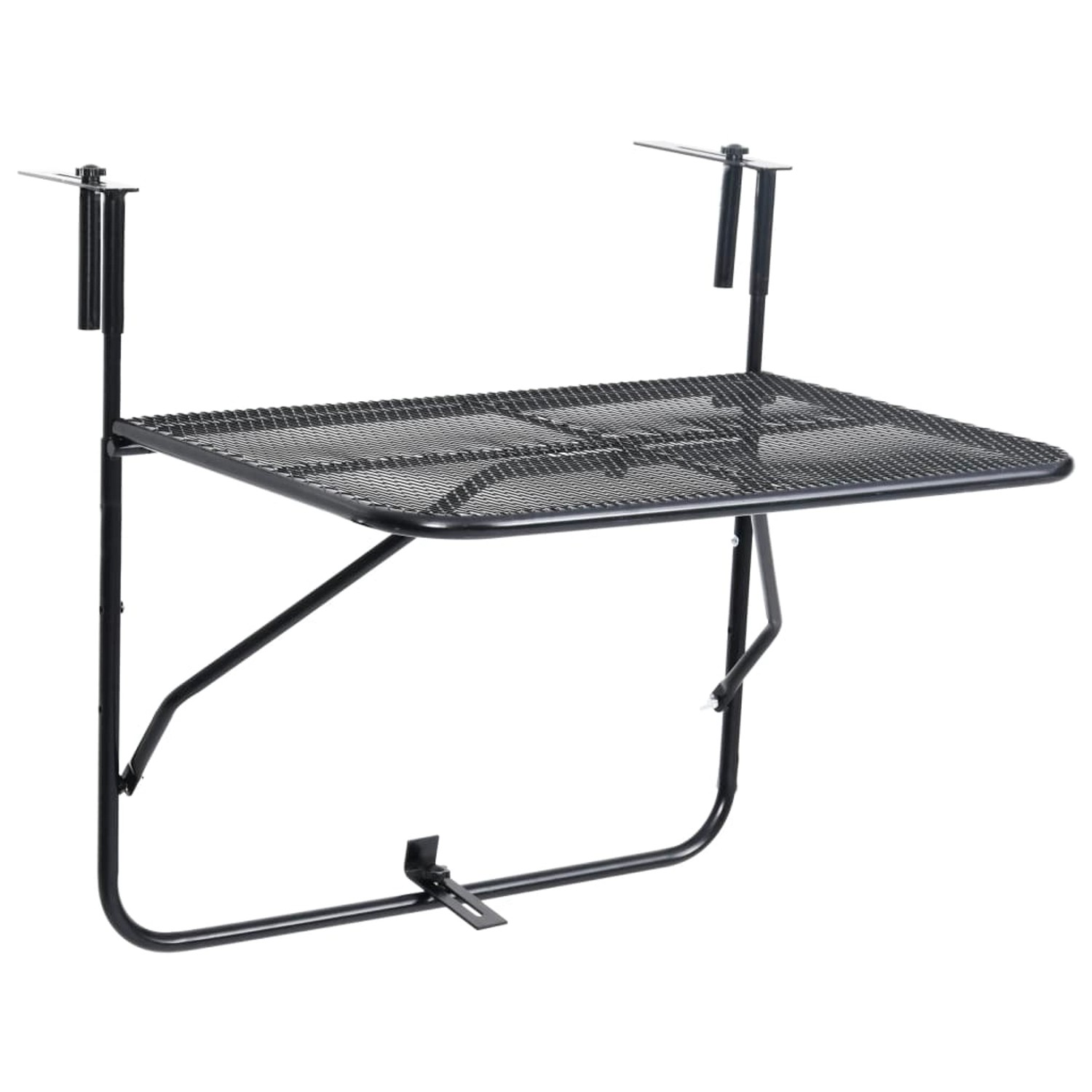 vidaXL Balkontisch Schwarz 60x40 cm Stahl 325924 vidaXL Balkontisch Schwarz 60x40 cm Stahl 325924 von VIDAXL