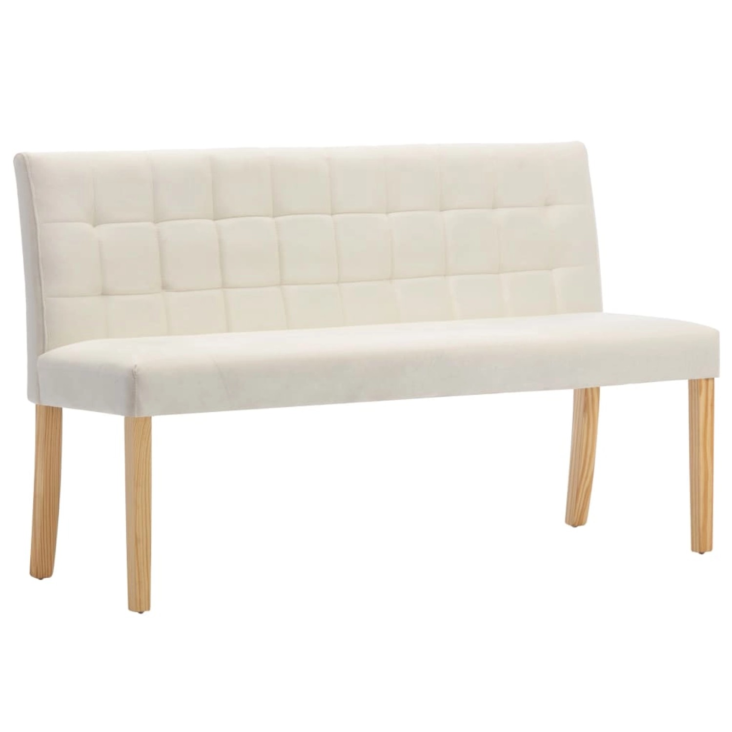 vidaXL Bank 140 cm Creme Samt vidaXL Bank 140 cm Creme Samt von VIDAXL