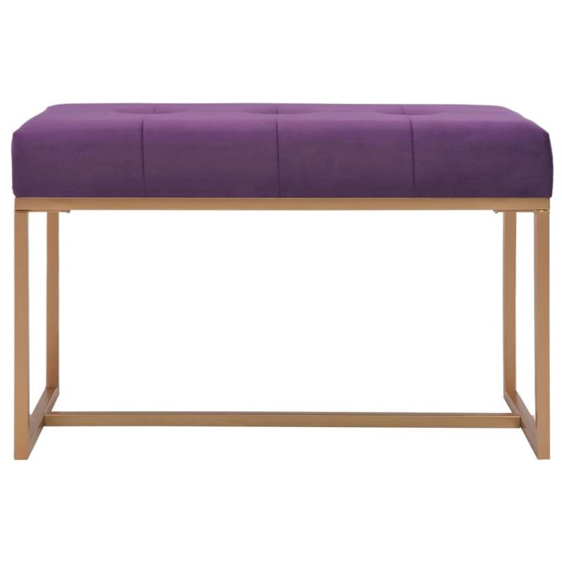 vidaXL Bank 80 cm Lila Samt von VIDAXL