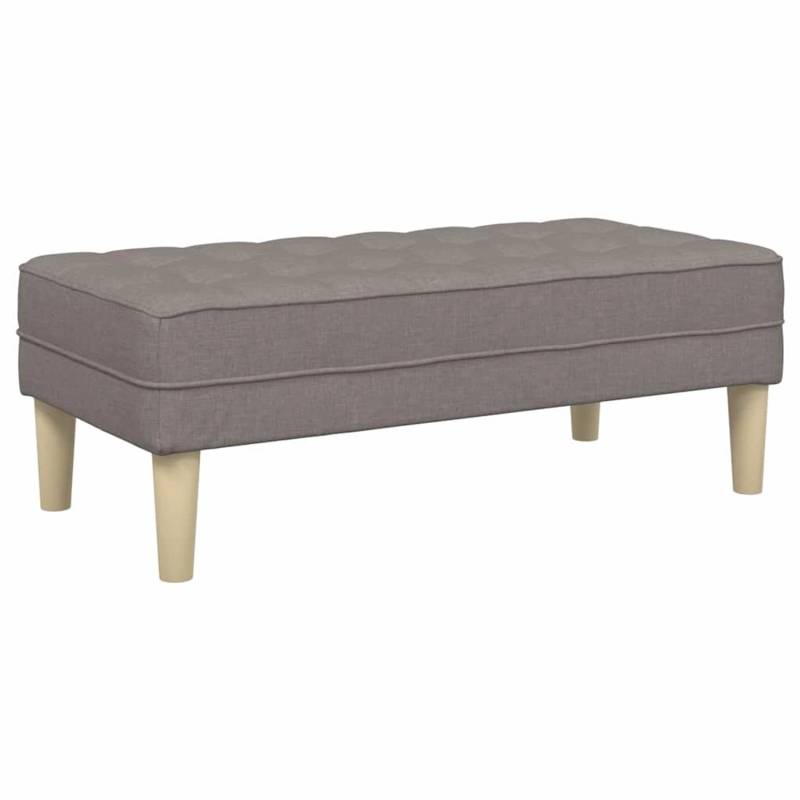 vidaXL Bank Taupe 113 x 57 x 39 cm Stoff 42001940 von VIDAXL