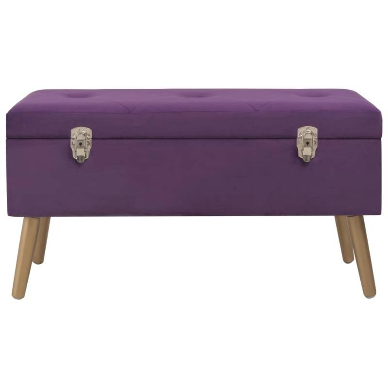 vidaXL Bank mit Stauraum 80 cm Lila Samt von VIDAXL