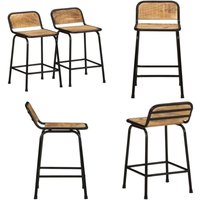 vidaXL Barhocker 2 Stk. 46x35,5x70 cm Raues Mango Massivholz vidaXL Barhocker 2 Stk. 46x35,5x70 cm Raues Mango Massivholz von VIDAXL