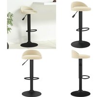 vidaXL Barhocker Creme Samt vidaXL Barhocker Creme Samt von VIDAXL