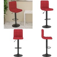 vidaXL Barhocker Weinrot Stoff vidaXL Barhocker Weinrot Stoff von VIDAXL