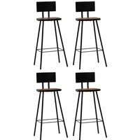 Barhocker 4 Stk. Massives Altholz - Vidaxl von VIDAXL