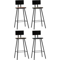 Barhocker 4 Stk. Massives Altholz - Vidaxl von VIDAXL