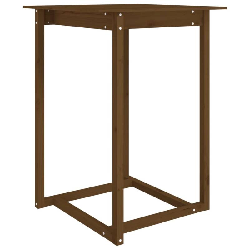 vidaXL Bartisch Honigbraun 80x80x110 cm Massivholz Kiefer von VIDAXL