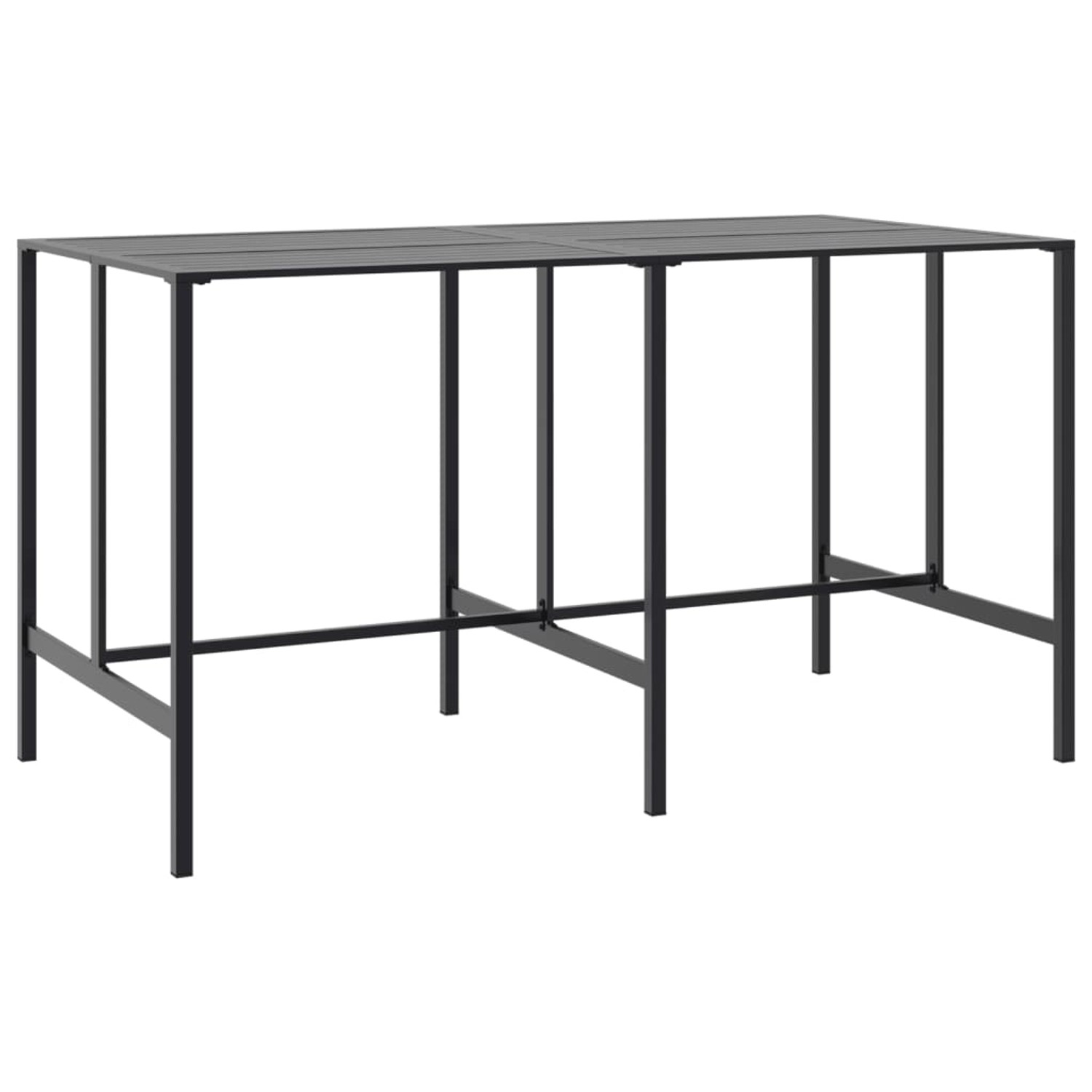 vidaXL Bartisch Schwarz 200x100x110 cm Pulverbeschichteter Stahl 3301419 vidaXL Bartisch Schwarz 200x100x110 cm Pulverbeschichteter Stahl 3301419 von VIDAXL