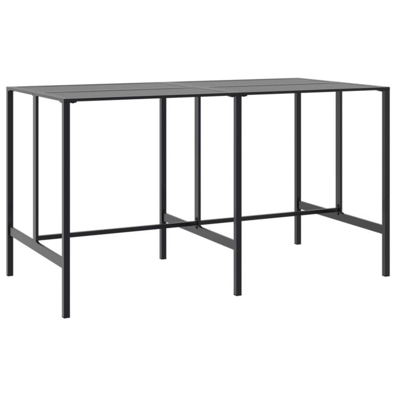 vidaXL Bartisch Schwarz 200x100x110 cm Pulverbeschichteter Stahl 3301419 von VIDAXL