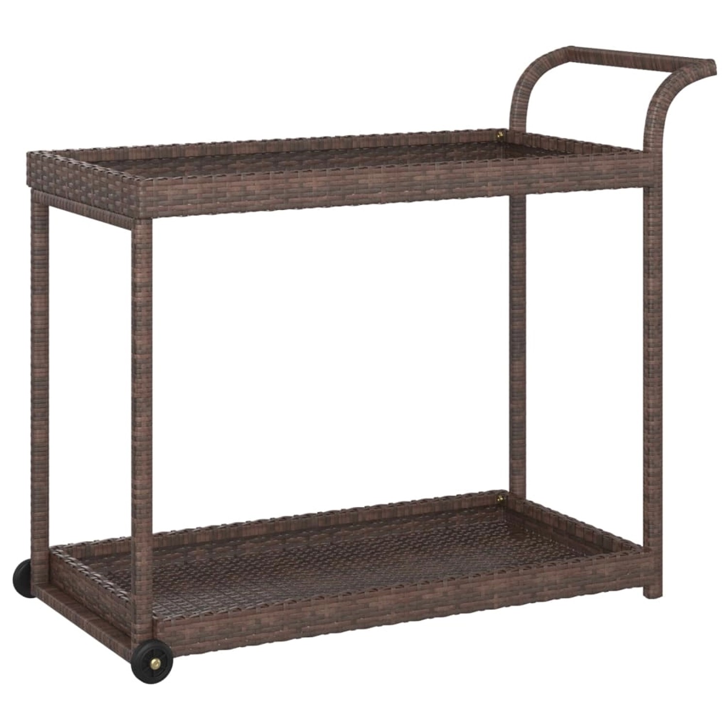 VidaXL Barwagen Braun 100x45x83 cm Poly Rattan VidaXL Barwagen Braun 100x45x83 cm Poly Rattan von VIDAXL