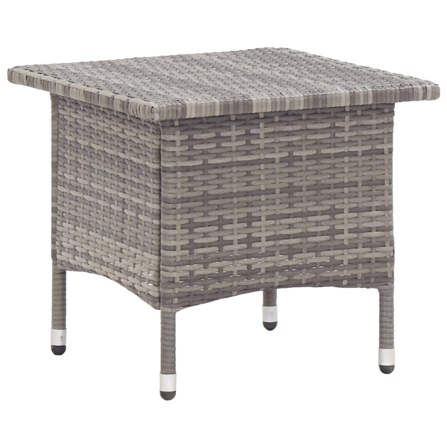 vidaXL Beistelltisch Grau 50x50x47 cm Poly Rattan 46252 vidaXL Beistelltisch Grau 50x50x47 cm Poly Rattan 46252 von VIDAXL