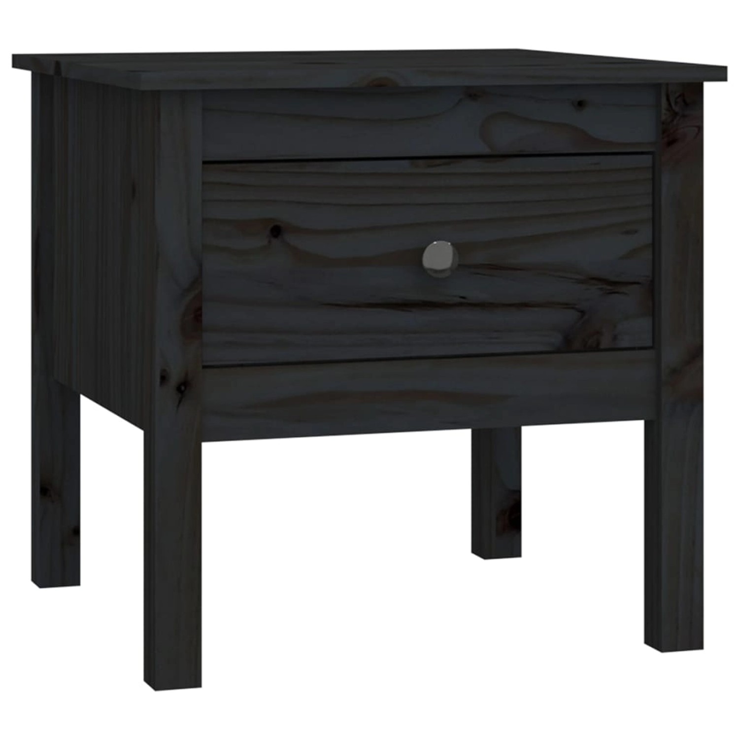 vidaXL Beistelltisch Schwarz 50x50x49 cm Massivholz Kiefer vidaXL Beistelltisch Schwarz 50x50x49 cm Massivholz Kiefer von VIDAXL