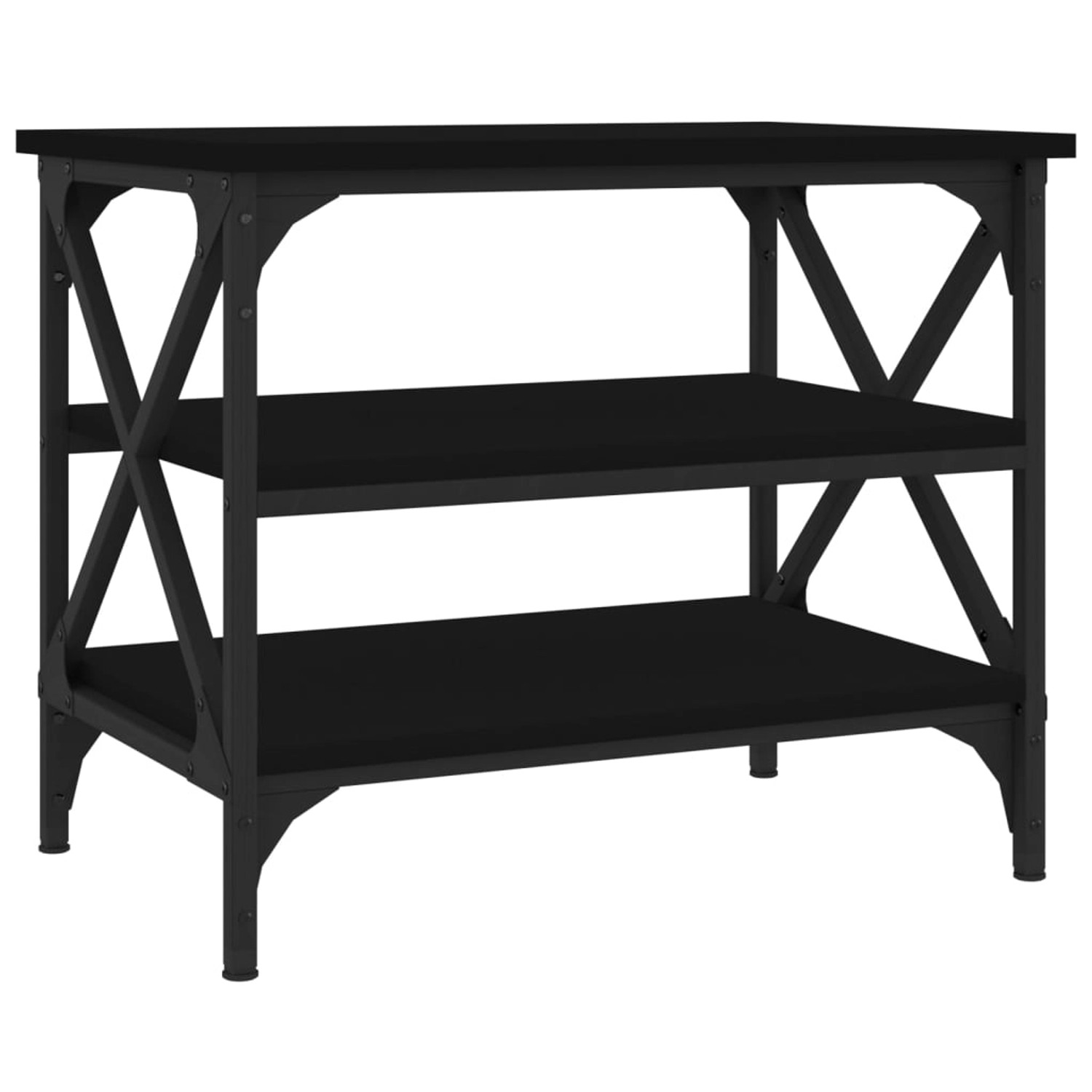 vidaXL Beistelltisch Schwarz 55x38x45 cm Holzwerkstoff vidaXL Beistelltisch Schwarz 55x38x45 cm Holzwerkstoff von VIDAXL
