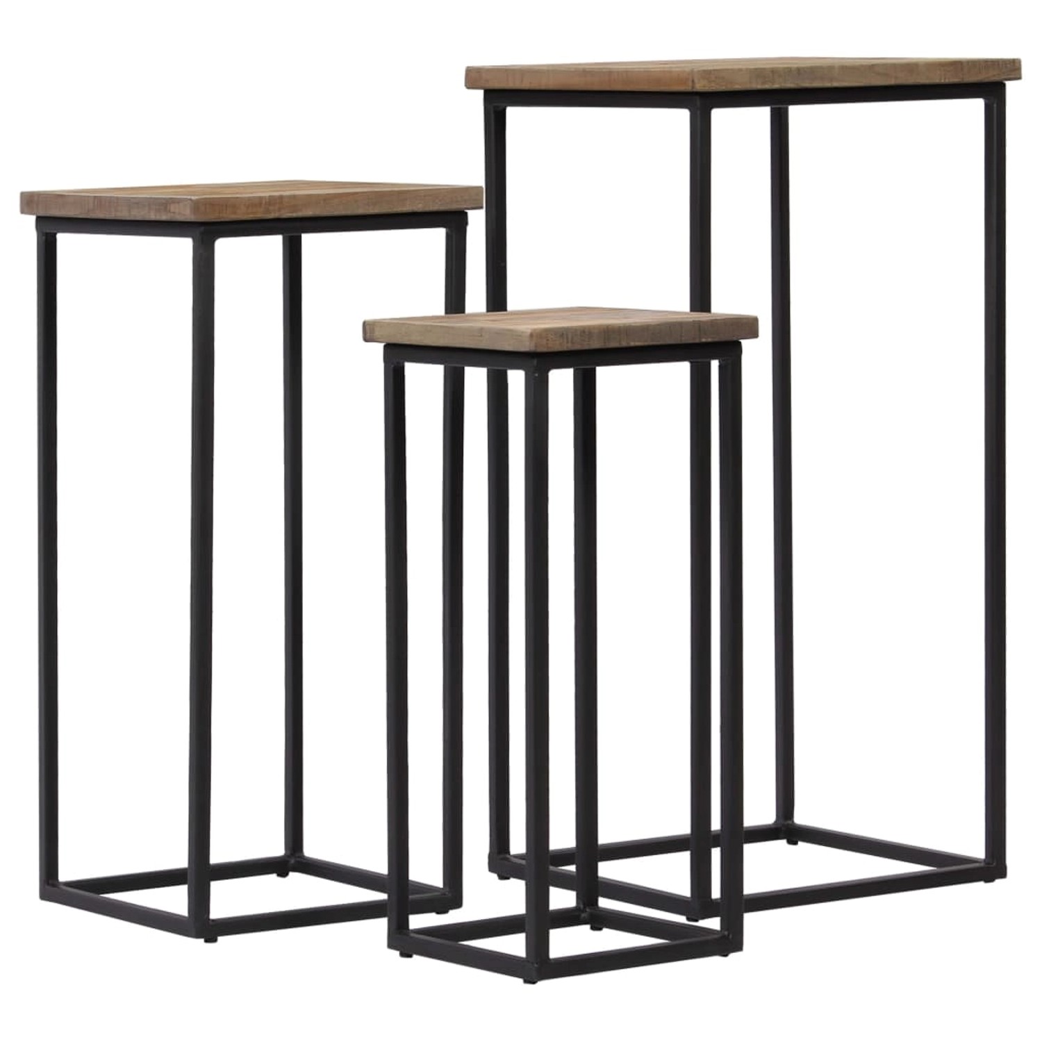 vidaXL Beistelltisch-Set 3-tlg. Recyceltes Teak vidaXL Beistelltisch-Set 3-tlg. Recyceltes Teak von VIDAXL