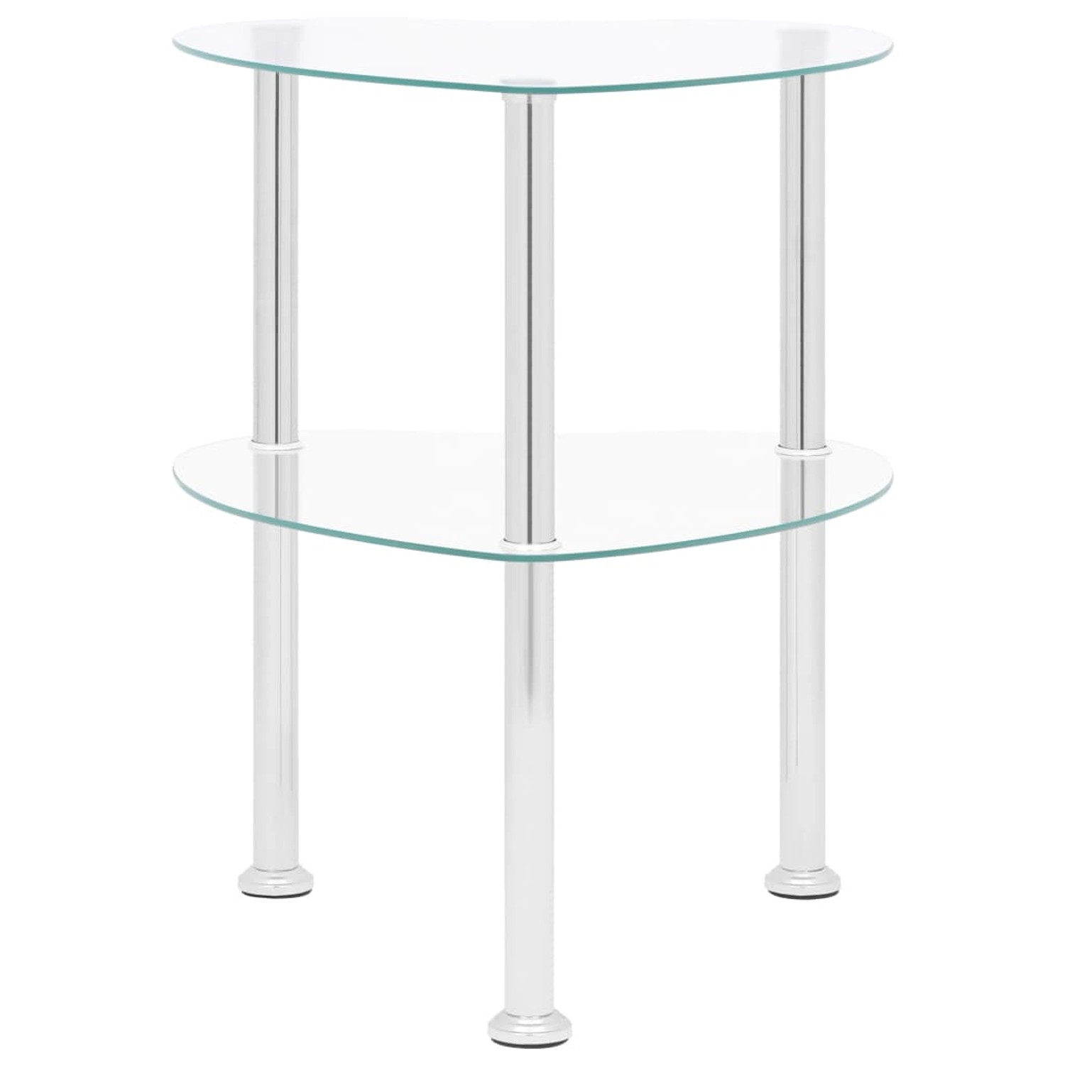 vidaXL Beistelltisch mit 2 Ablagen Transparent 38x38x50 cm Hartglas Modell 2 vidaXL Beistelltisch mit 2 Ablagen Transparent 38x38x50 cm Hartglas Modell 2 von VIDAXL