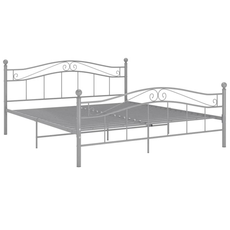 vidaXL Bett Grau Metall 200x200 cm Modell 11115702 von VIDAXL
