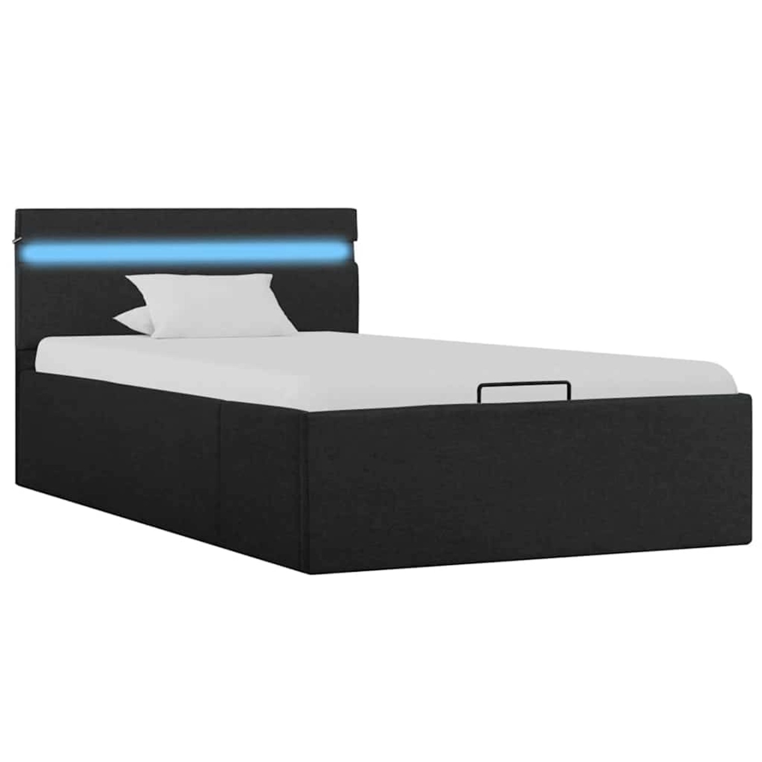 vidaXL Bett mit Bettkasten Hydraulisch LED Dunkelgrau Stoff 100x200 cm619363 vidaXL Bett mit Bettkasten Hydraulisch LED Dunkelgrau Stoff 100x200 cm619363 von VIDAXL